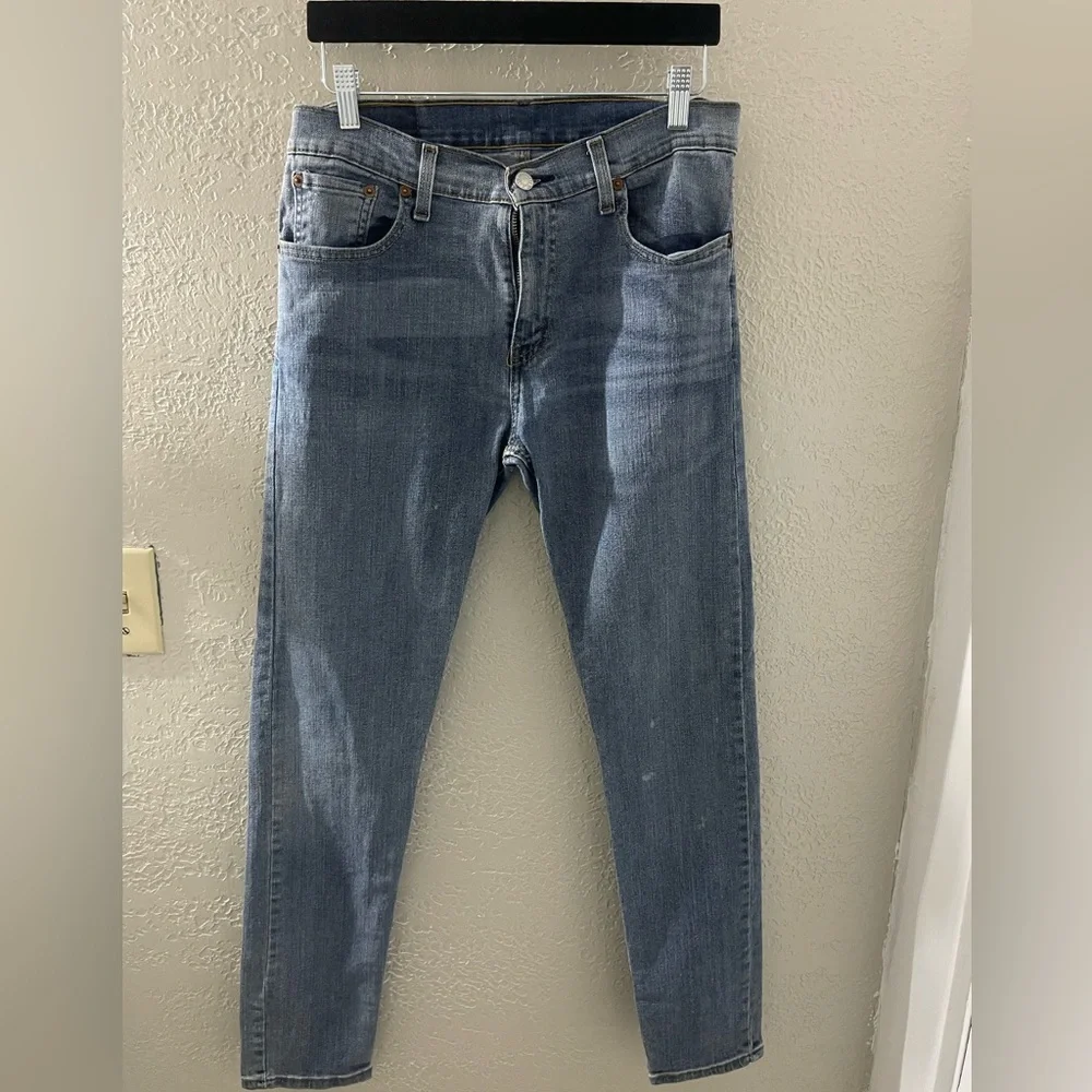 Levi’s‎ 512 Classic Blue Skinny Distressed Jeans for Men Size 30x32